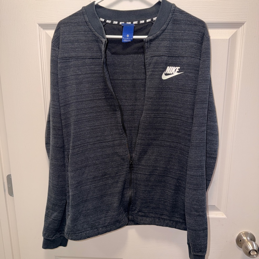 Nike Sportswear Men's Black/Charcoal
Heather Knit Full-Zip